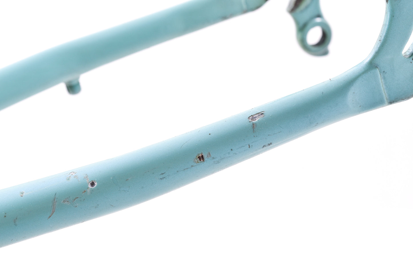 USED Vintage 90's Bianchi Campione del Mondo 57cm Chromo Lite Steel Road Bike Frameset Mega Pro Dedacciai Tube set Celeste made in Italy