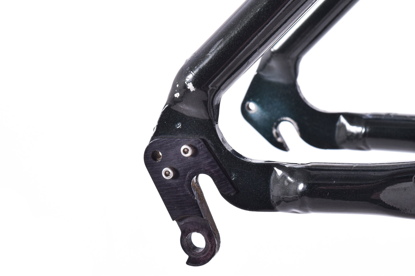 USED Vintage 1990's Cannondale M500 CAD3 Aluminum Hardtail Mountain Bike Frame 14" XS Green 26" Wheels
