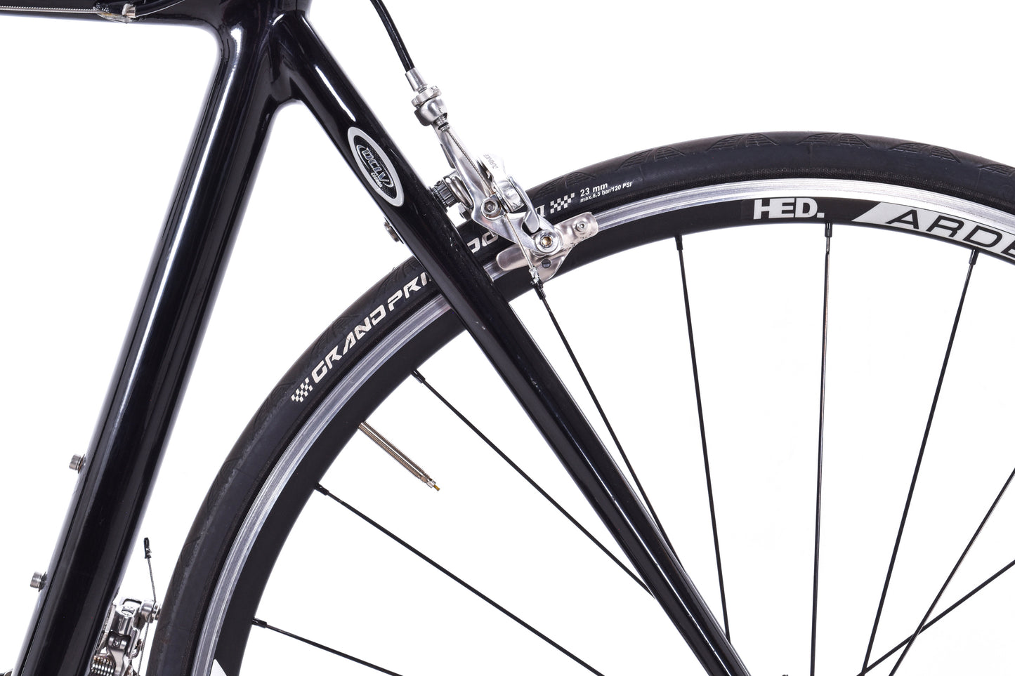 USED Trek Madone OCLV 52cm Carbon Road Bike Shimano Dura-Ace 7800 2x10 speed Rim Brake Black Chris King HED Made in USA