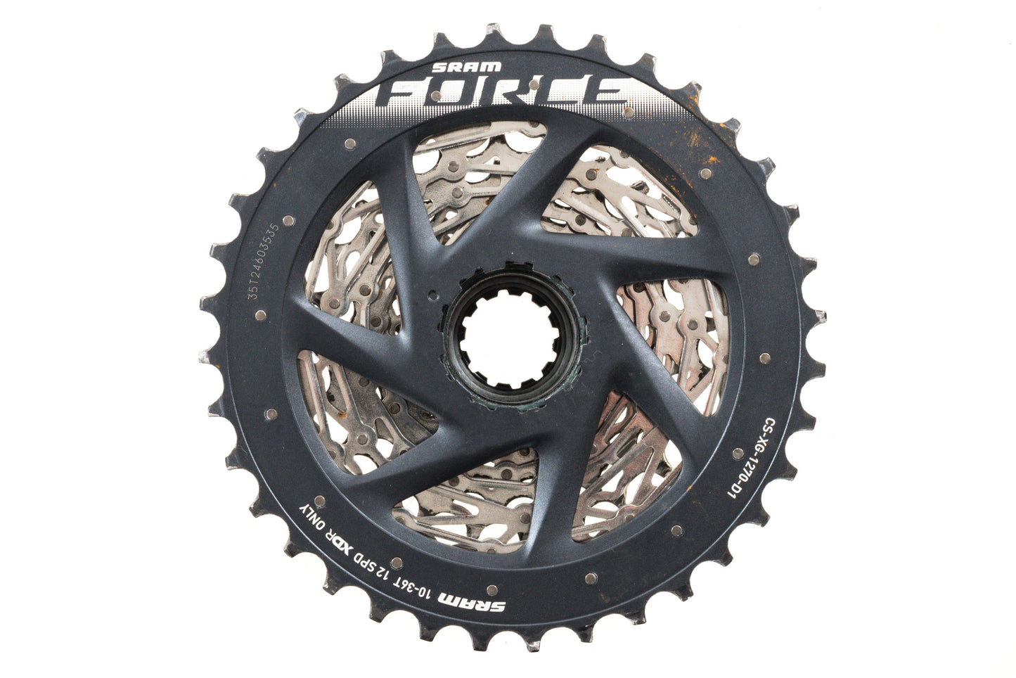 USED SRAM Force AXS Cassette CS-XG-1270 D1 10-36T XDR Driver