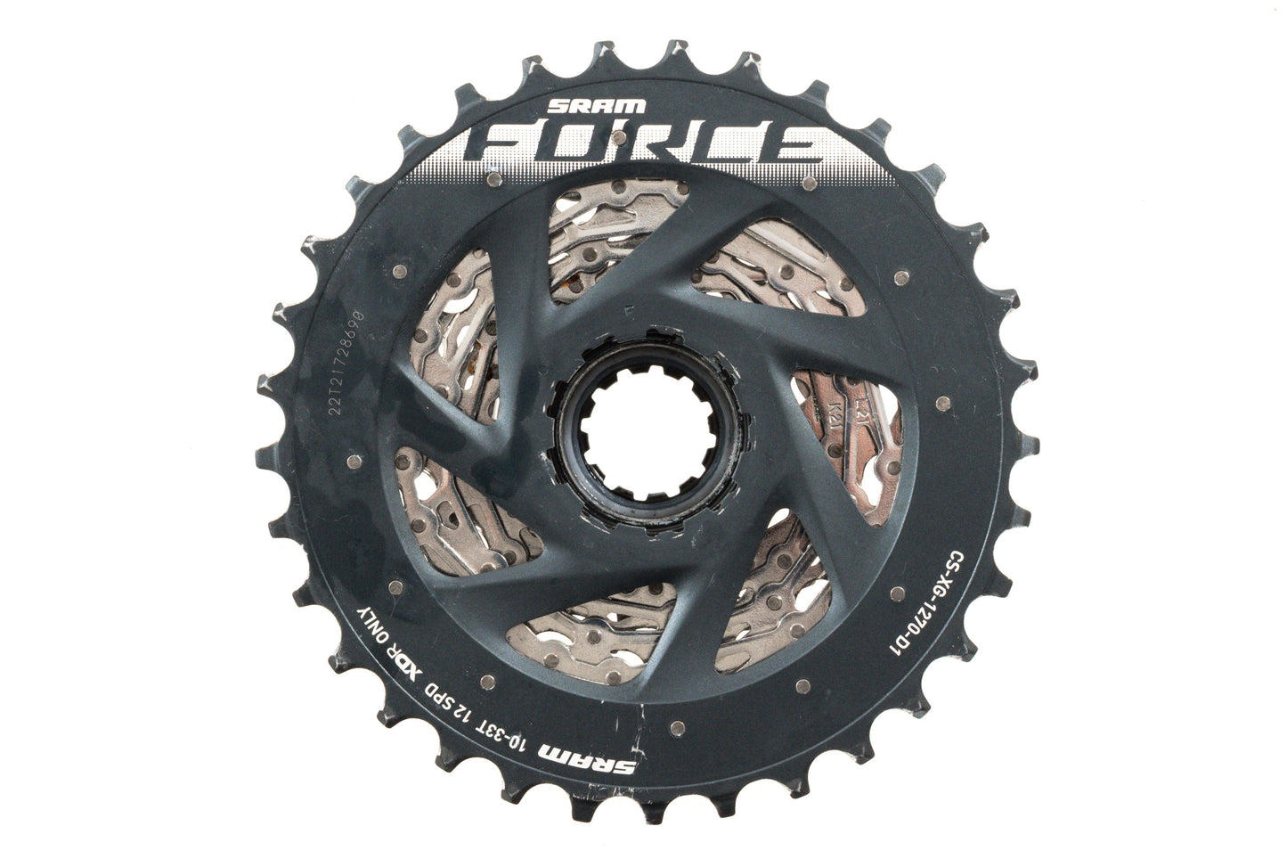 USED SRAM Force AXS Cassette CS-XG-1270 D1 10-33T XDR Driver