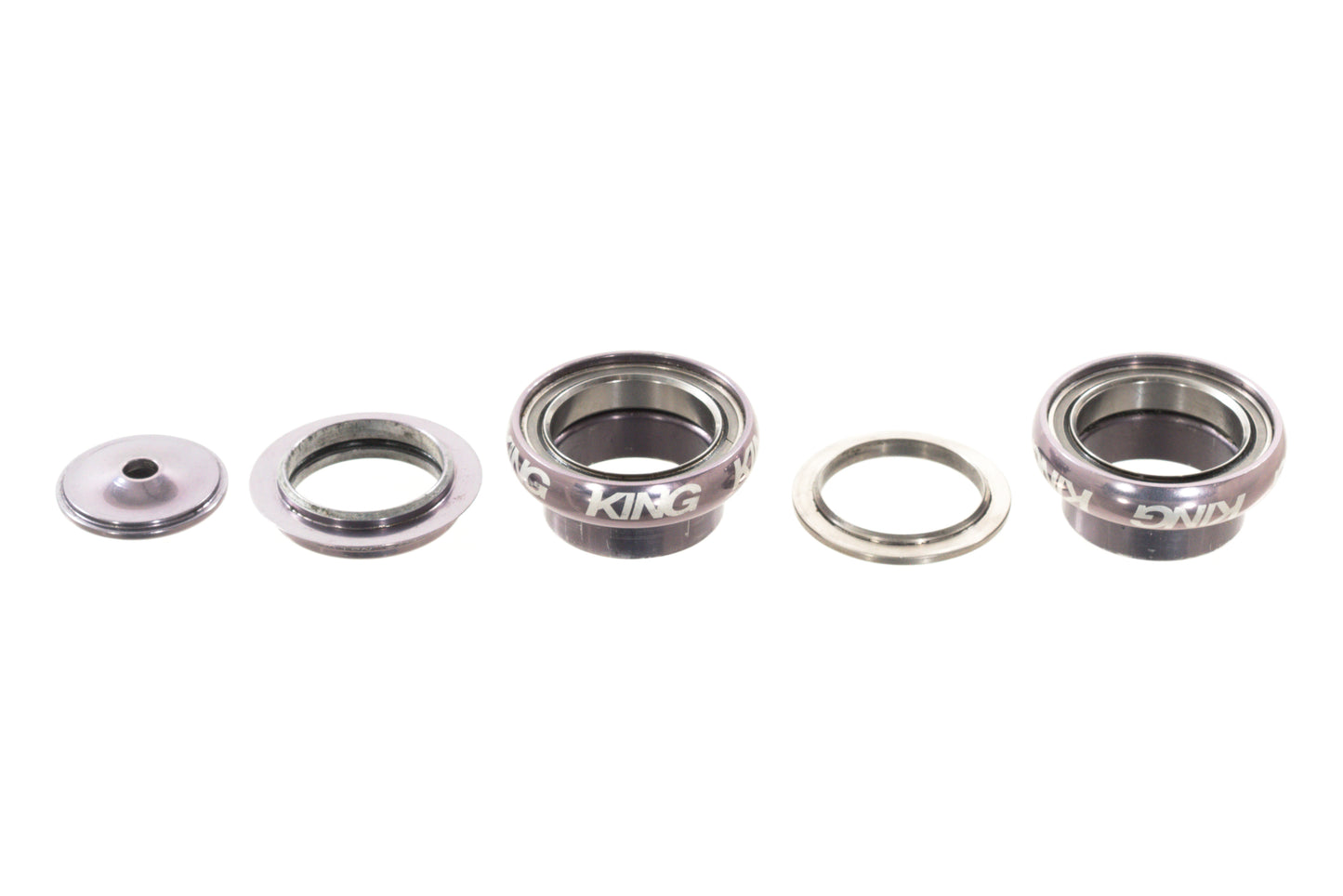 USED Chris King 1-1/8" Threadless NoThreadset Headset Pewter EC34