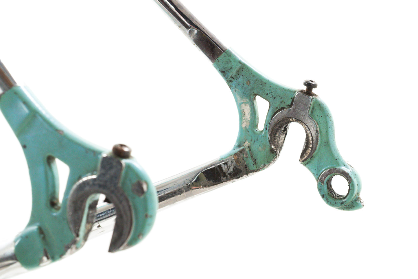 USED Mid 1990's Bianchi Reparto Corse 52cm Columbus EL OS Lugged Steel Frameset Celeste
