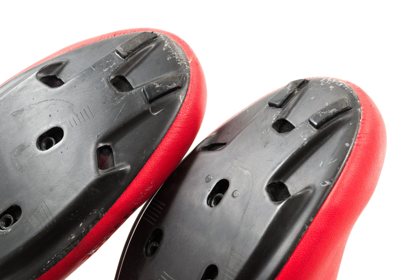 USED Fizik Infinito R1 Men's Carbon Road Bike Shoes Red/Black, Size 42 US 9