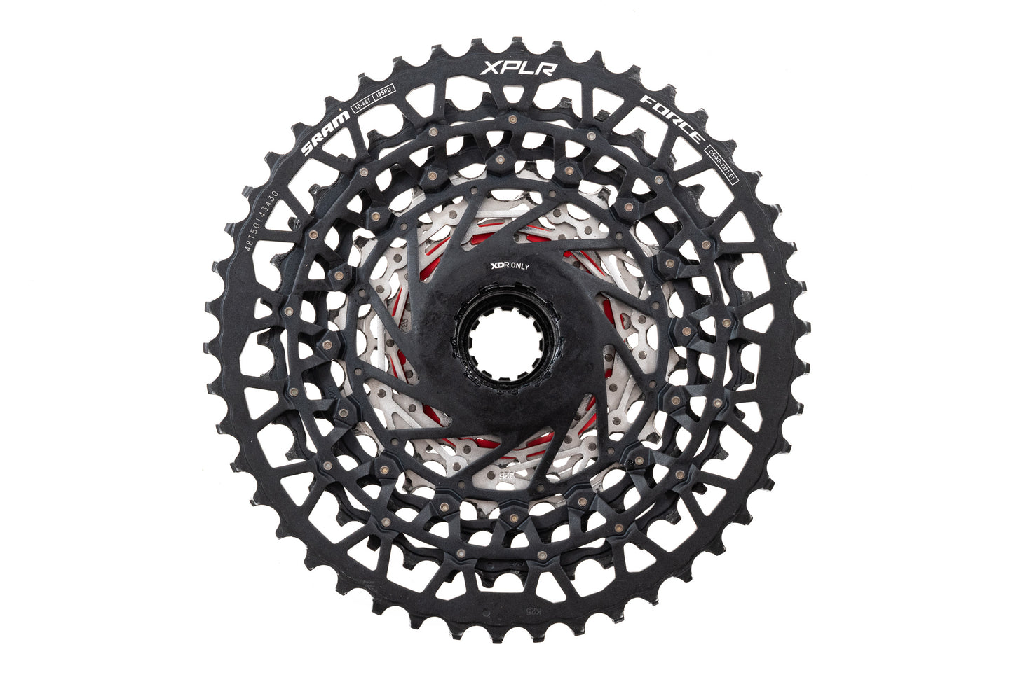 USED SRAM Force XPLR XG-1371 Cassette - 13-Speed 10-46T XDR Driver Silver E1