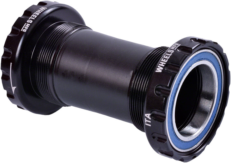 NEW Wheels Manufacturing Italian Bottom Bracket - 29mm DUB Spindle, ABEC 3, Black - Around the Cycle