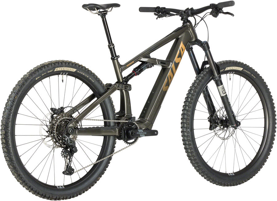 NEW Salsa Moraine Cues 10 Mountain Ebike - 29", Aluminum, Coffee Black
