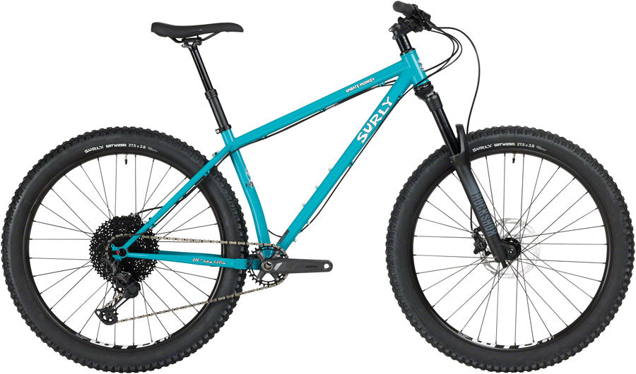 DEMO Surly Karate Monkey Front Suspension Bike - 27.5", Steel, Lost at Sea Blue, Medium, GRADE TEST