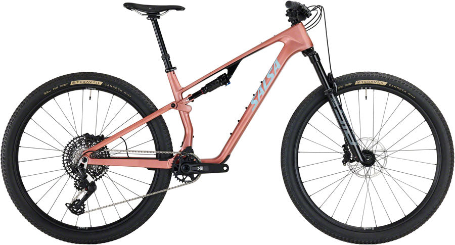 NEW* Salsa Spearfish C Eagle 90 Transmission Full Suspension XC Mountain Bike - 29", Carbon, Dusty Rose, MD, GRADE A - LIKE NEW