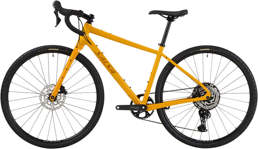 NEW Salsa Journeyer Drop Bar Cues 1x11 Gravel Bike - 700c, Aluminum, Mustard - Around the Cycle