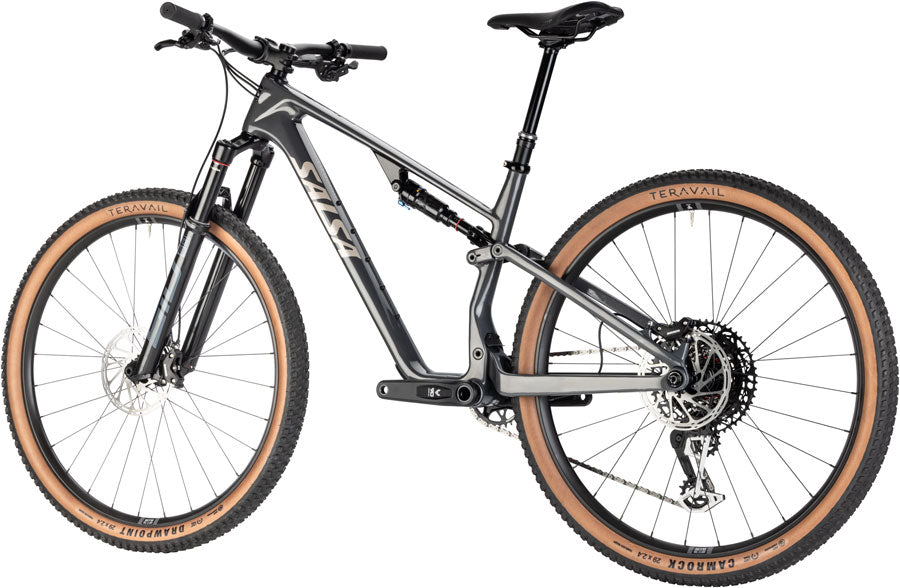 NEW Salsa Spearfish C Eagle 90 Full Suspension XC Mountain Bike - 29", Carbon, Graphite Gray
