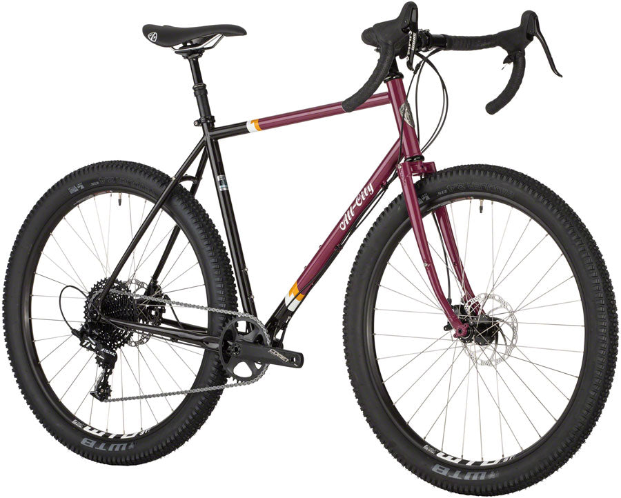 NEW All-City Gorilla Monsoon APEX All-Road/Gravel Bike, Charred Berry
