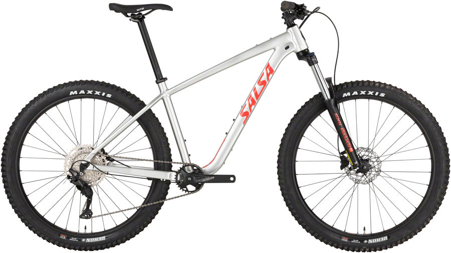 DEMO Salsa Rangefinder Deore 10 27.5+ Bike - 27.5", Aluminum, Silver, X-Large, GRADE B