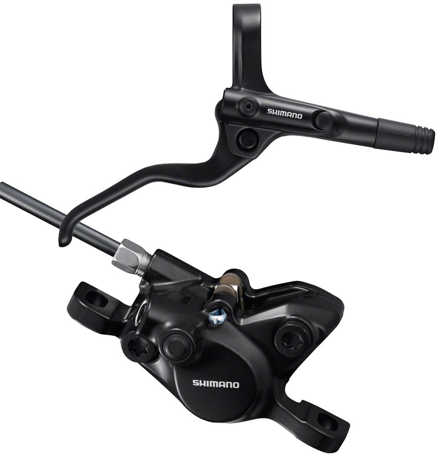 NEW Shimano BR-MT200 Disc Brake and BL-MT201 Lever - Rear, Hydraulic, 2-Piston, Post Mount, Black - Around the Cycle