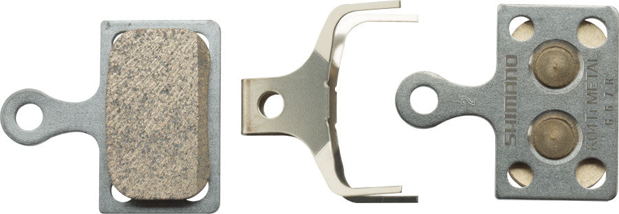 NEW Shimano K04Ti-MX Disc Brake Pads and Spring - Metal Compound, Titanium Back Plate, One Pair - Around the Cycle