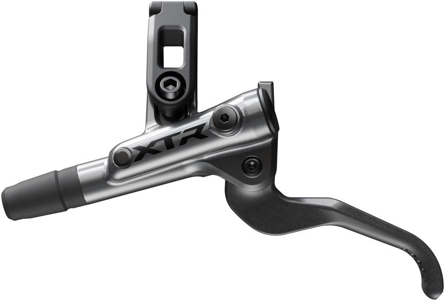 NEW Shimano XTR M9200 XC Disc Brake and Lever - Left/Front, Post Mount, 2-Piston Caliper, SM-BH90-SS Hose, Metal Pads, Gray