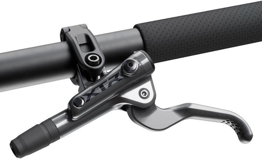 NEW Shimano XTR M9200 XC Disc Brake and Lever - Left/Front, Post Mount, 2-Piston Caliper, SM-BH90-SS Hose, Metal Pads, Gray