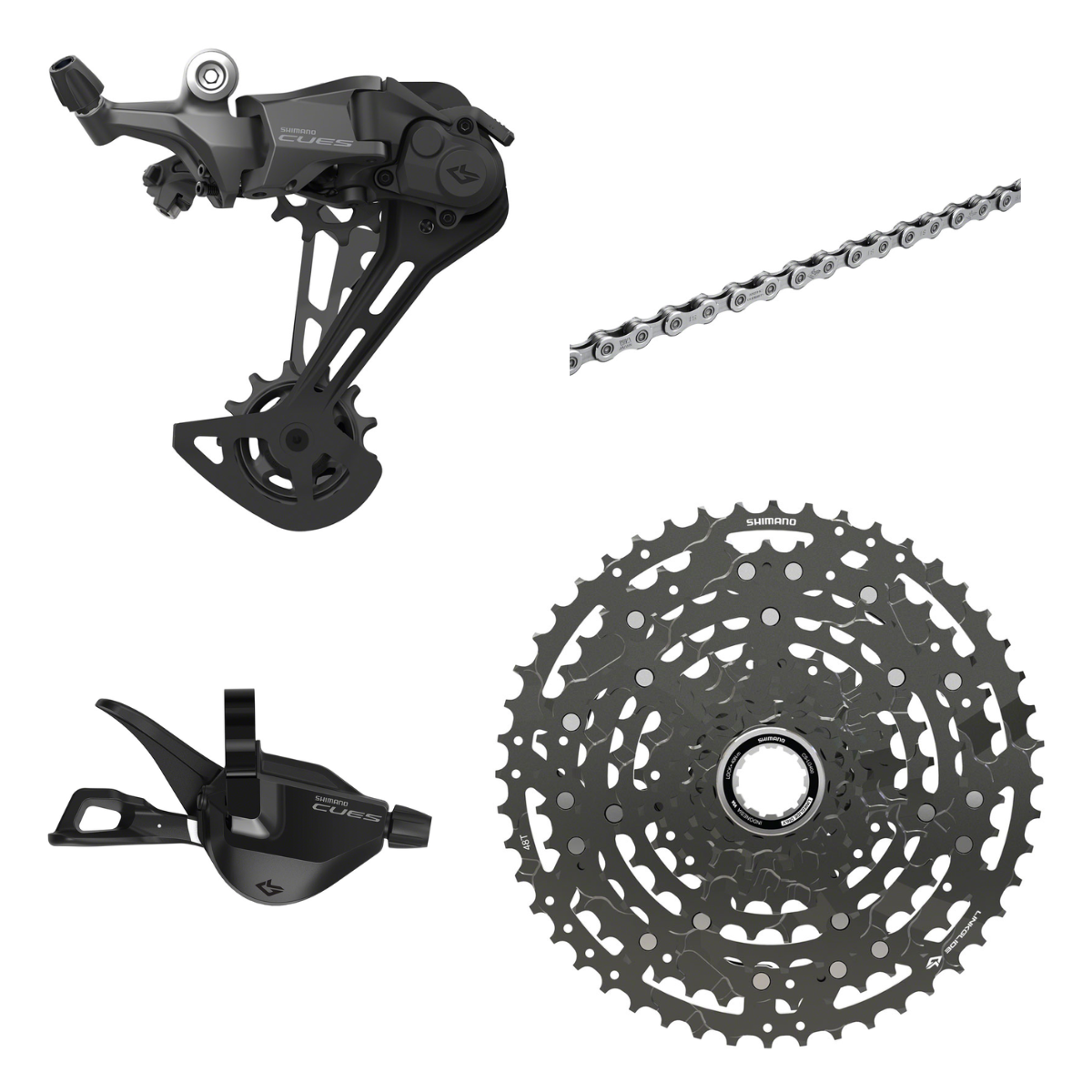NEW Shimano CUES U6000 Flat Bar Groupset - 1x10 Speed, 11-48t