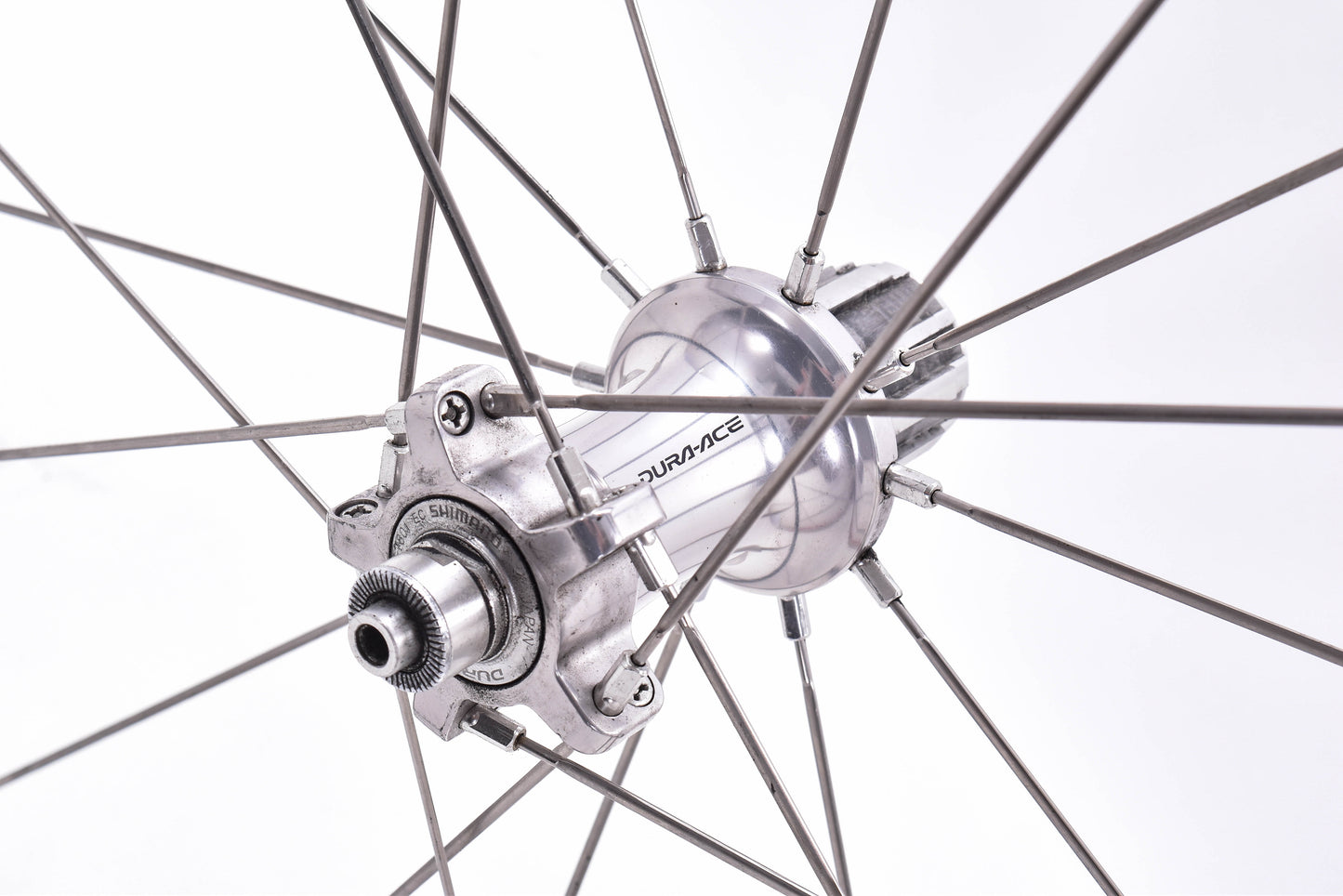 USED Shimano Dura-Ace WH-7801 700C Alloy Road Wheelset Quick Release Rim Brake Tubeless 10 Speed