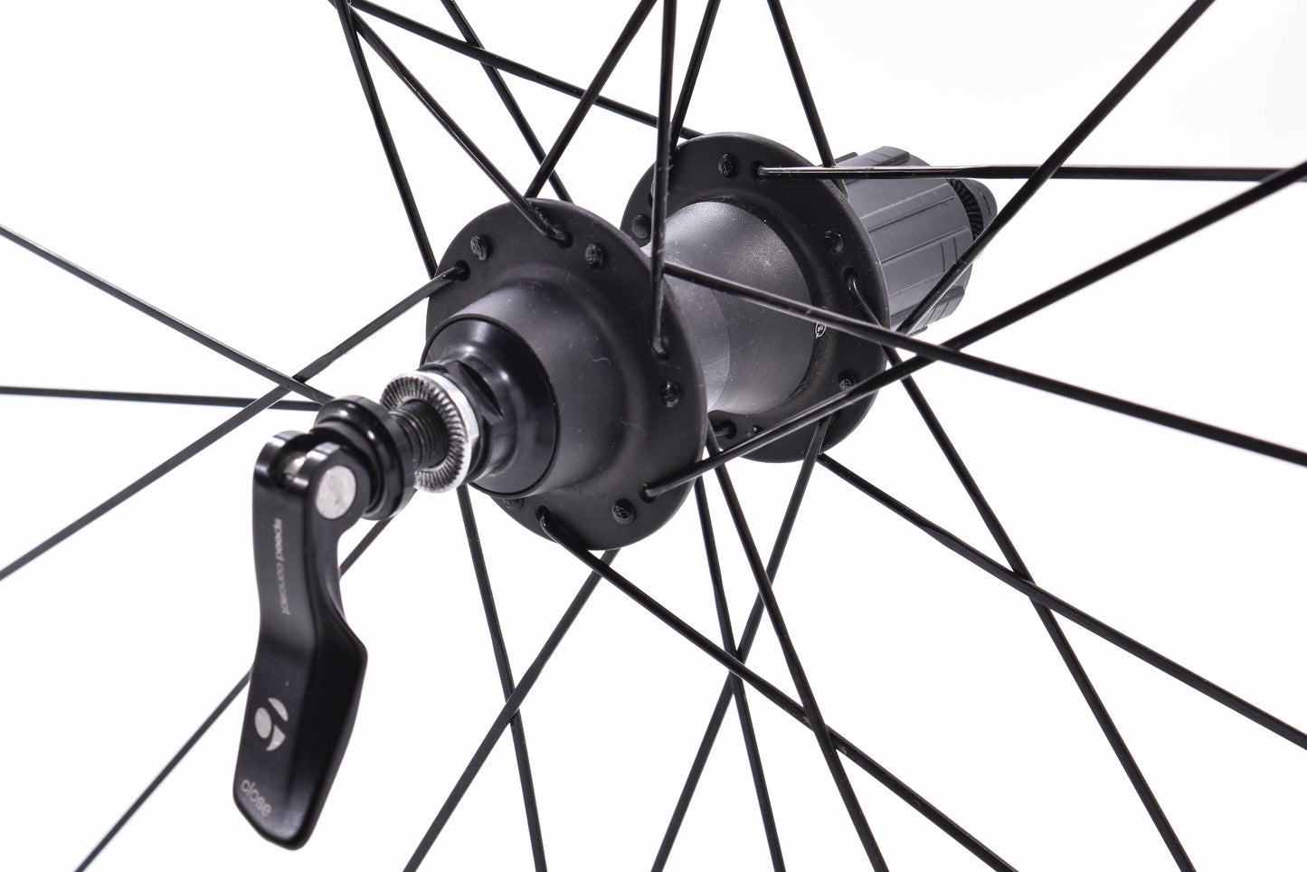 USED Bontrager Aeolus Comp 5 TLR Carbon Rim Brake Wheelset w/ Alloy Rim Brake Track 11 speed 700C Road Quick Release Tubeless Ready