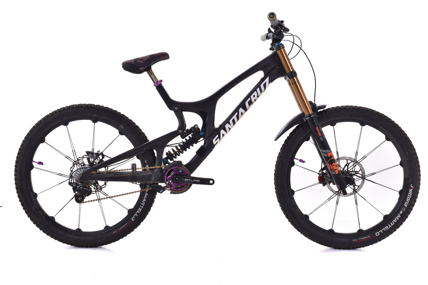 USED 2018 Santa Cruz V10 CC XXL Custom Carbon 27.5 Downhill Freeride Mountain Bike Shimano Saint Zee