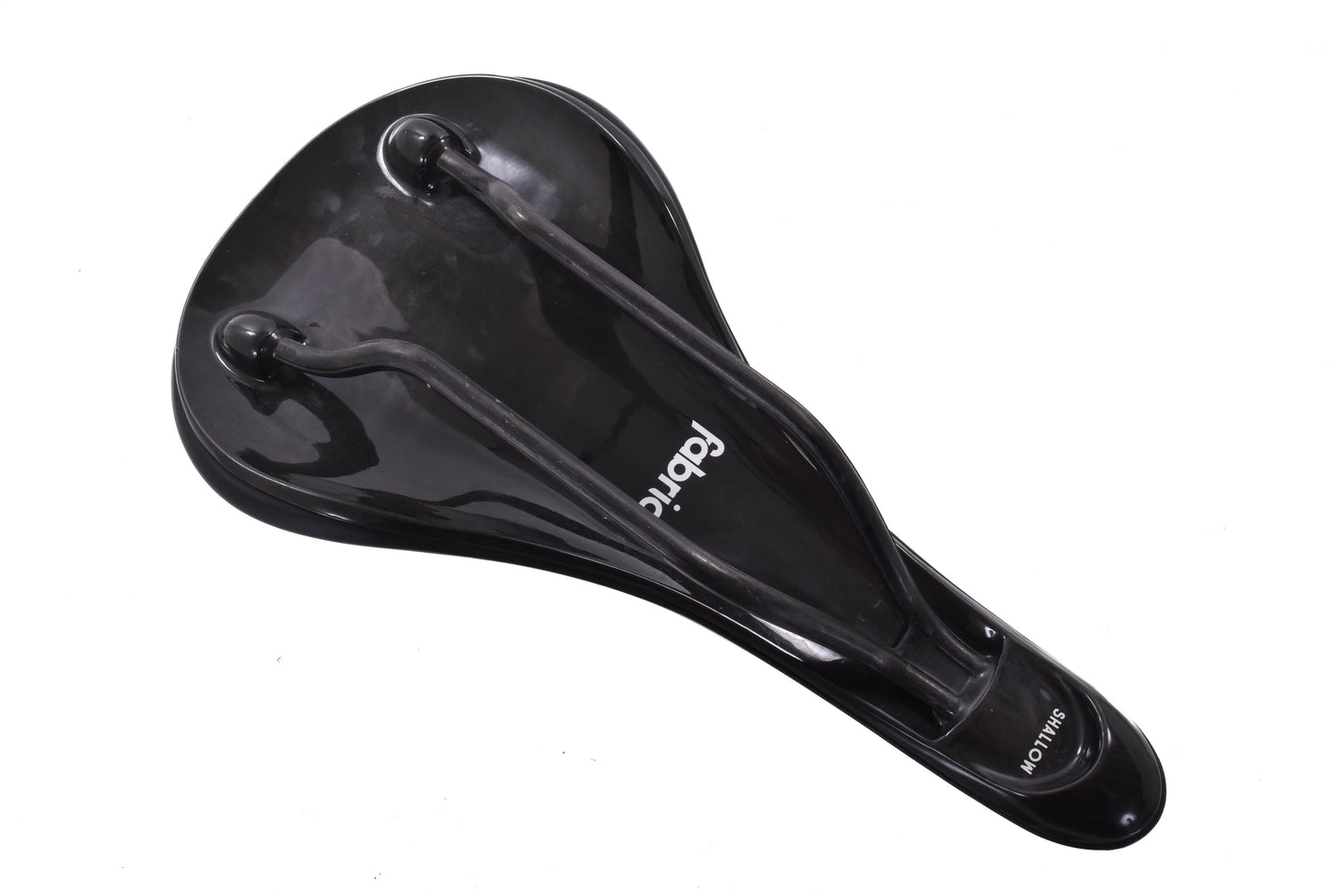 USED Fabric Shallow Carbon Ovalized Rail Saddle with Carbon Base