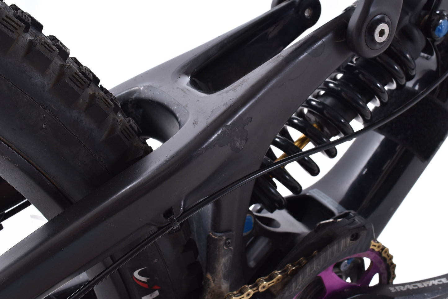 USED 2018 Santa Cruz V10 CC XXL Custom Carbon 27.5 Downhill Freeride Mountain Bike Shimano Saint Zee