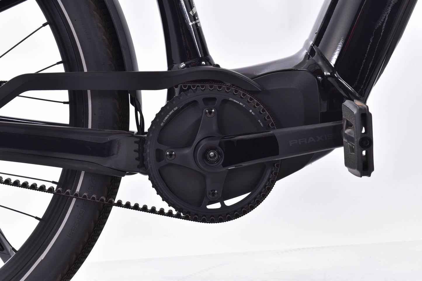 USED Specialized Turbo Como 5.0 IGH Small Electric Bike Internal Gear Hub Belt Driven Step Thru in Black