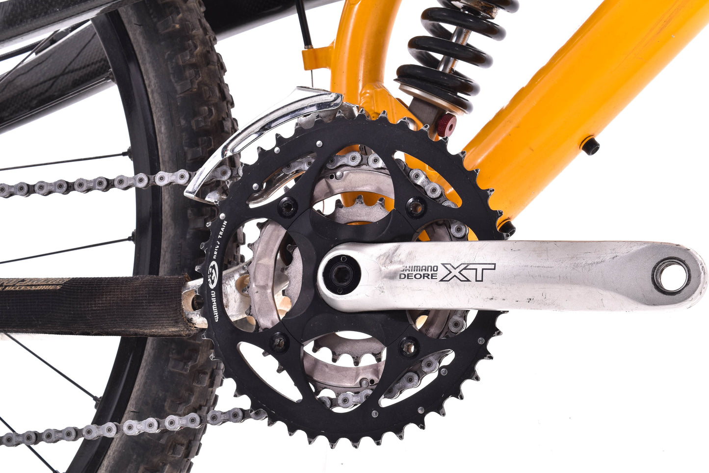 USED Vintage 2000's Schwinn Straight 6 Full Suspension Mountain Bike Yellow- AS IS