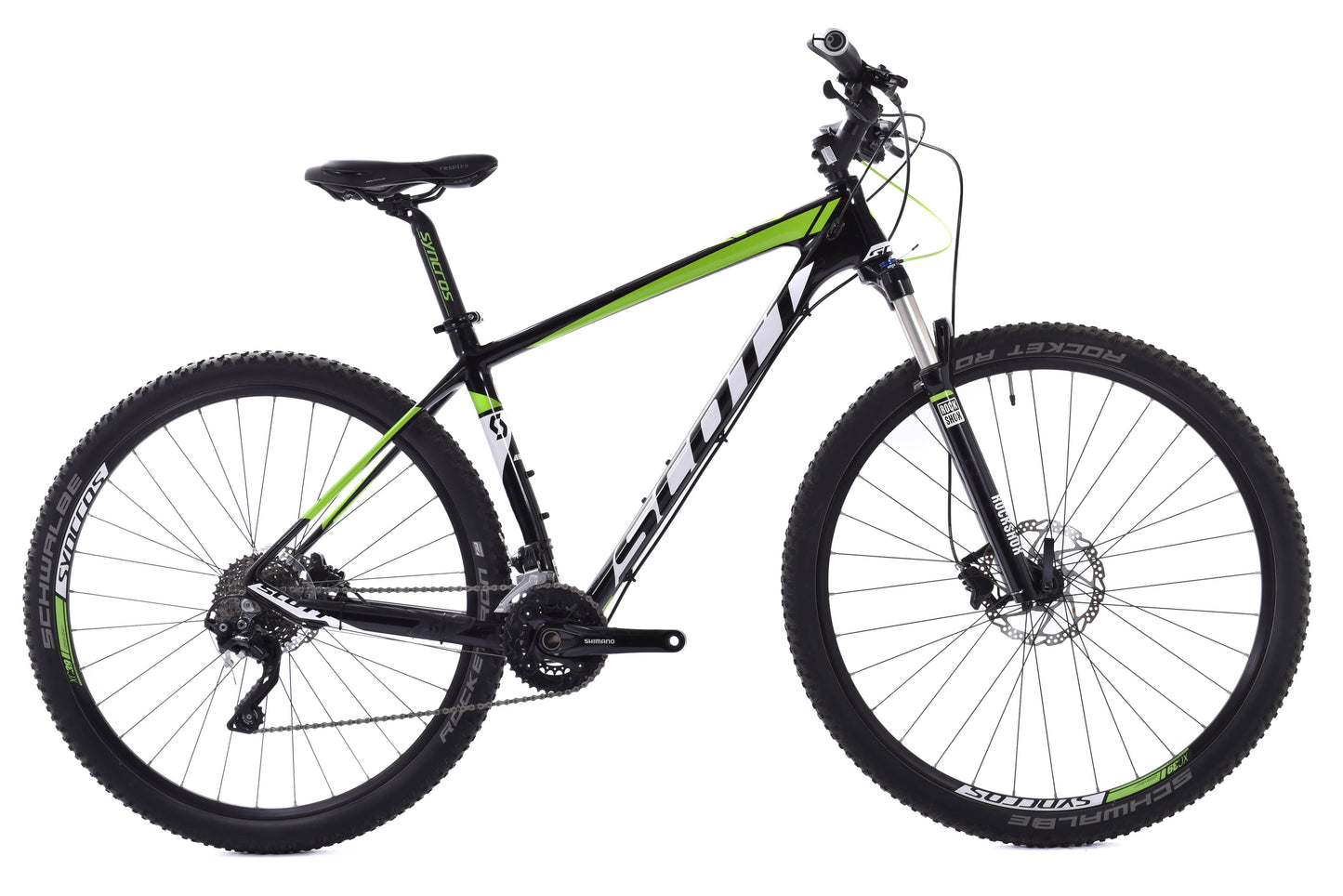 USED 2015 Scott Scale 935 Carbon 29" Hardtail Mountain Bike Large Shimano XT 2x10 speed Black