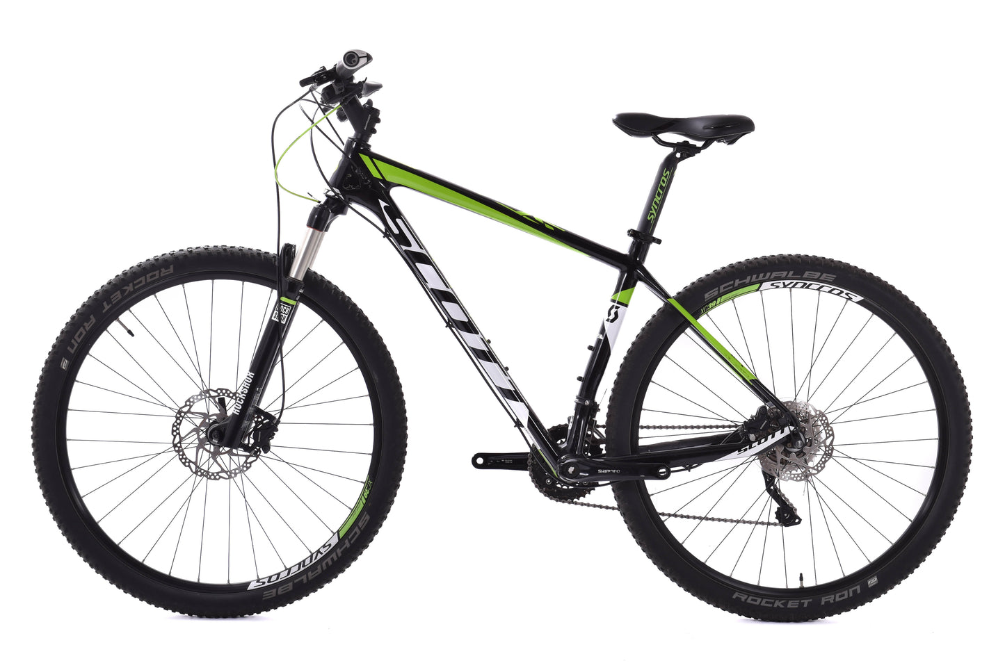 USED 2015 Scott Scale 935 Carbon 29" Hardtail Mountain Bike Large Shimano XT 2x10 speed Black