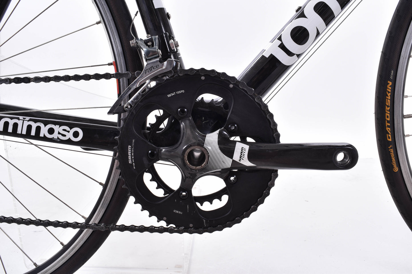 USED Tommaso Team Carbon Road Bike Large SRAM Red Force 2x10 speed
