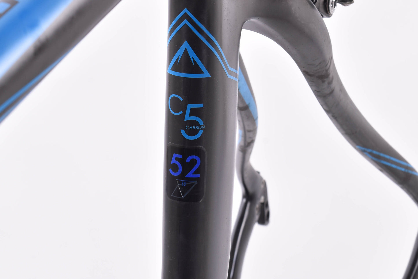USED 2016 Fuji Transonic 2.5 LE 52cm Carbon Road Bike Frameset w/ Brakes Cockpit Black / Blue