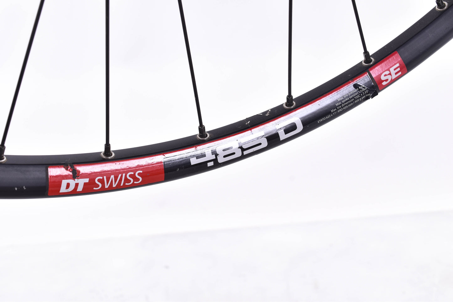 USED DT Swiss 485 D SE w/ 370 hubs 29" 6 bolt Disc Front Wheel QR