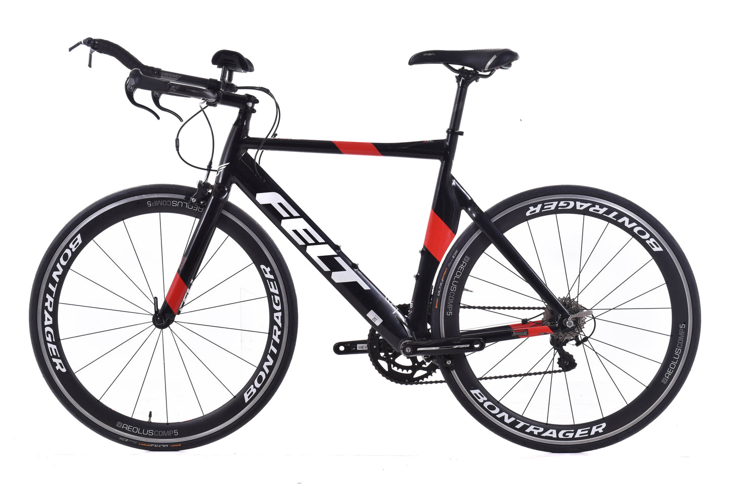 USED 2018 Felt S32 TT Triathlon Bike 56cm Shimano 105 2x11 speed Black Aero Time Trial