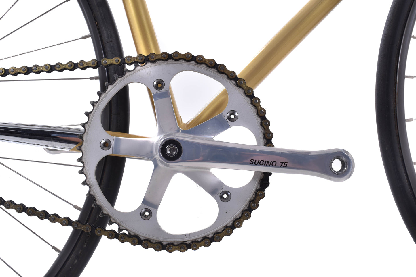 USED Gan Well Pro Kierin Chromoly XL Steel NJS Track Bike Fixed Single Speed