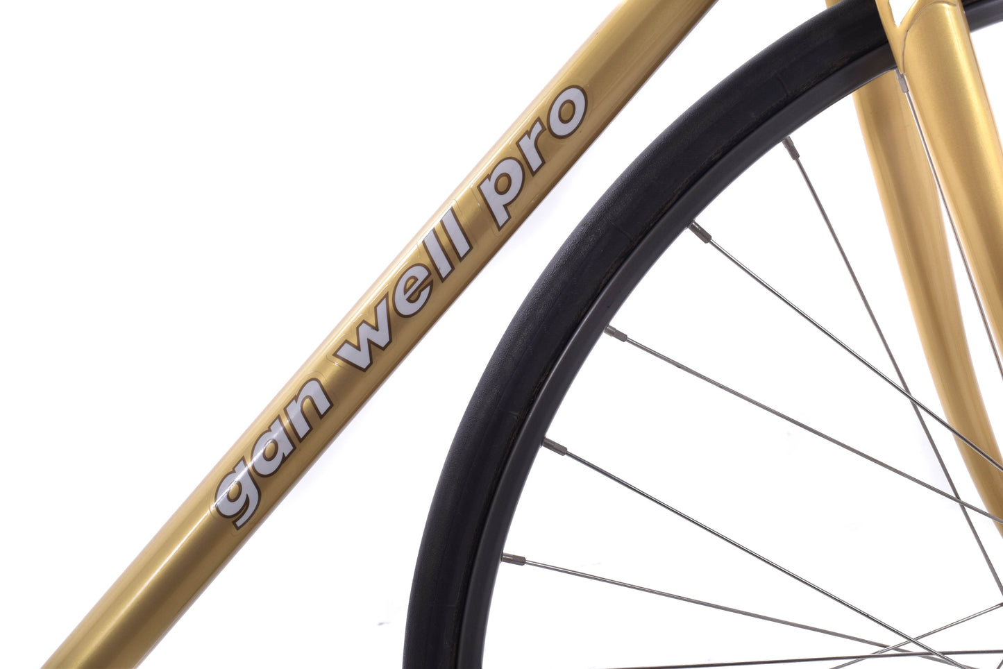 USED Gan Well Pro Kierin Chromoly XL Steel NJS Track Bike Fixed Single Speed