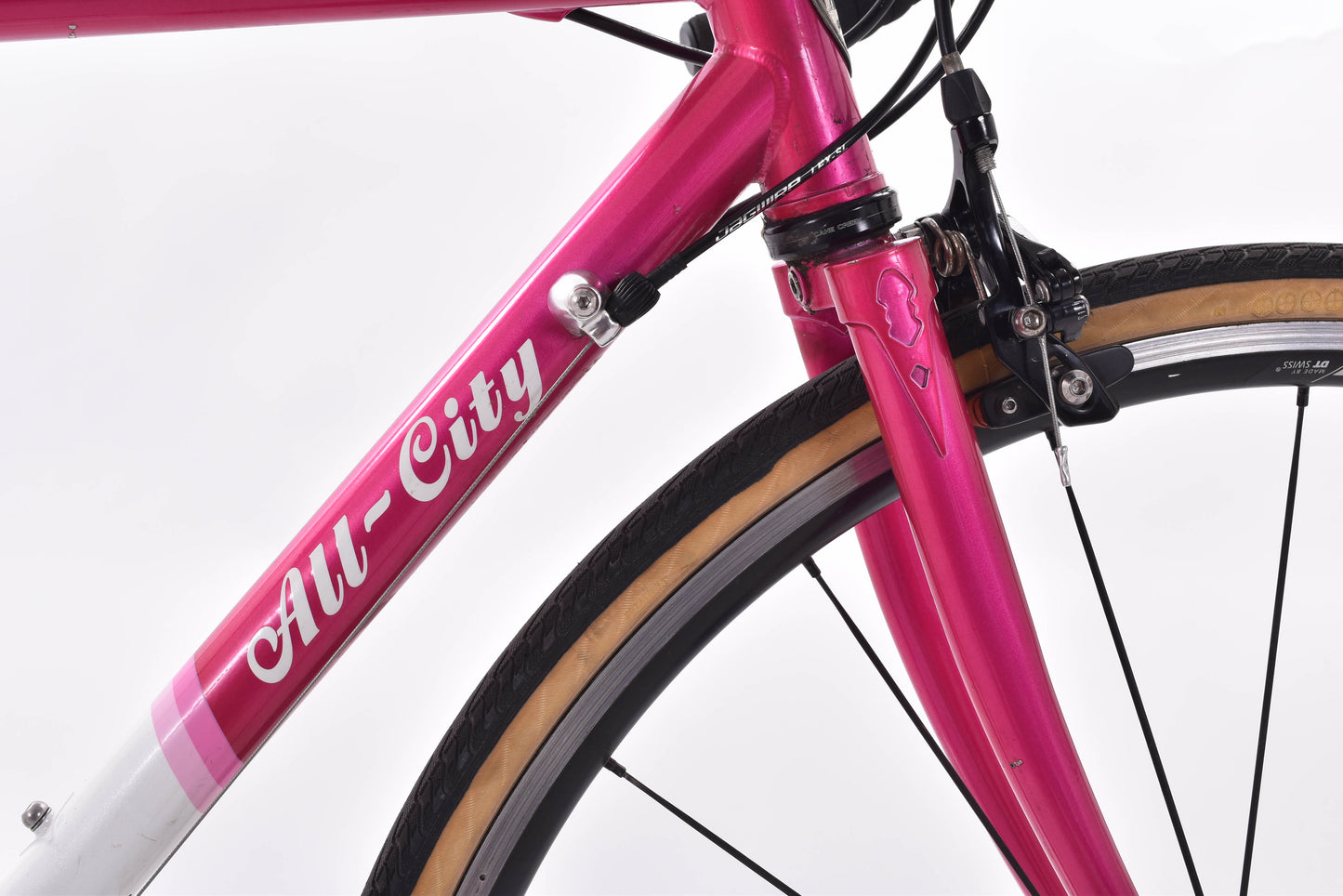 USED All-City Mr. Pink 49cm Steel Road Bike SRAM Rival 2x11 Rim Brake