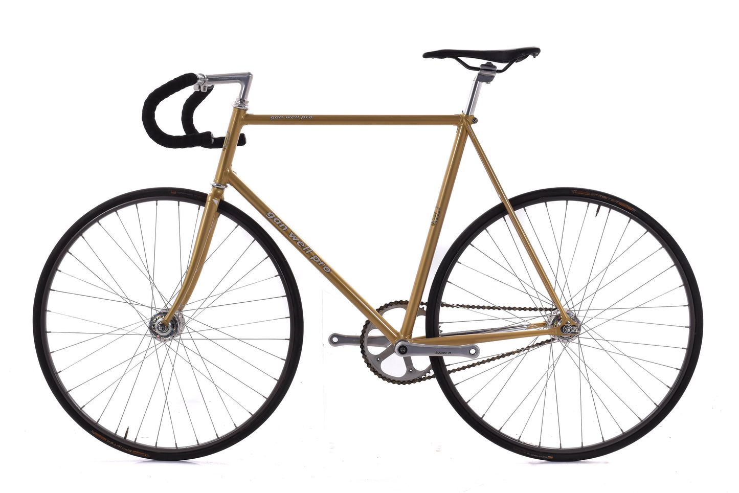 USED Gan Well Pro Kierin Chromoly XL Steel NJS Track Bike Fixed Single Speed