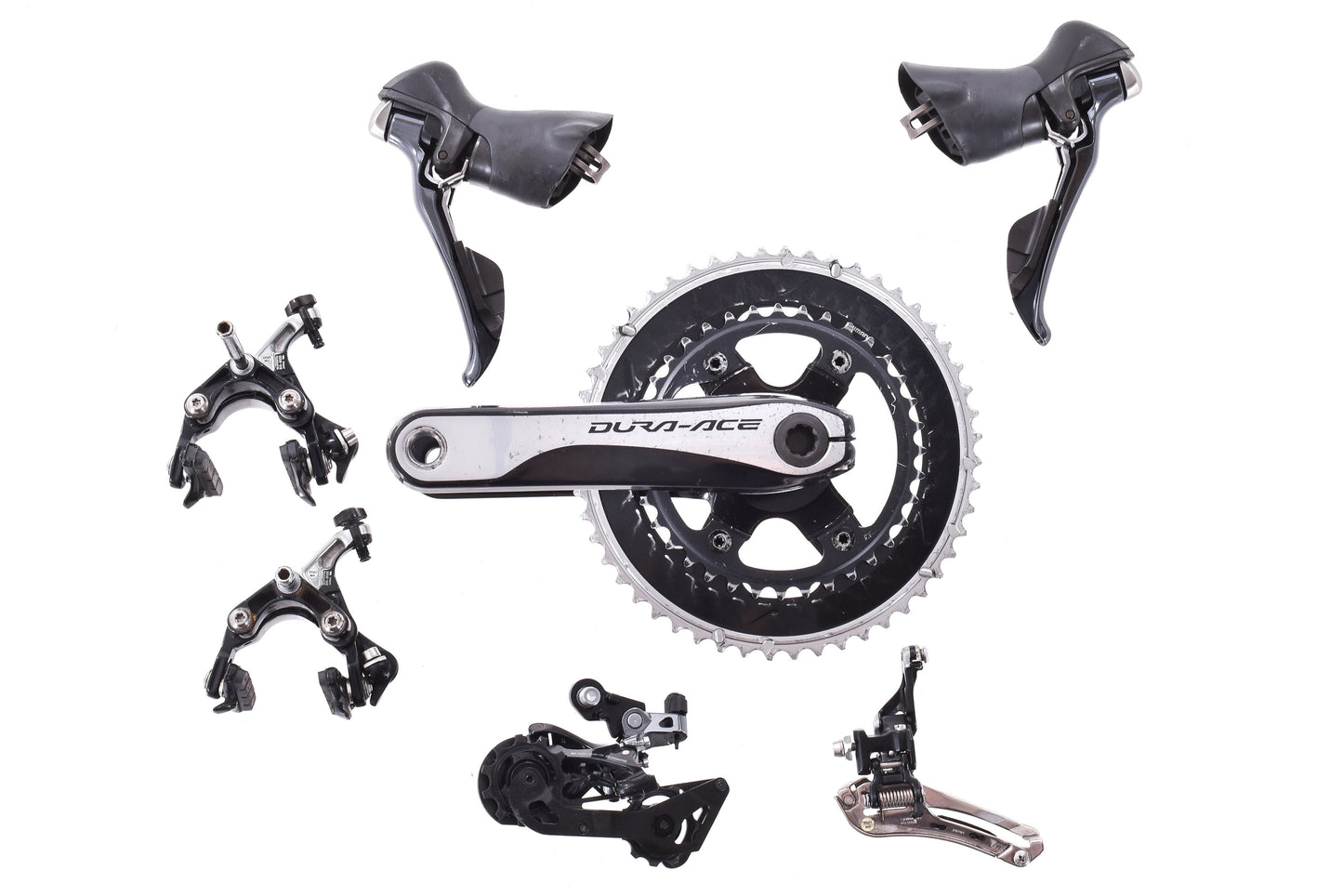 USED Shimano Dura-Ace 9000/9100 Mechanical Rim Brake Road Groupset 172.5mm 52/36T Crank