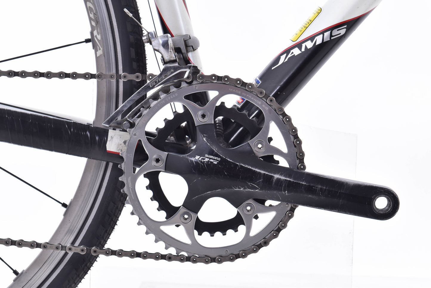 USED Jamis Supernova 54cm Aluminum/Carbon Cyclocross/Gravel Bike Shimano Ultegra 2x10 speed Black/White