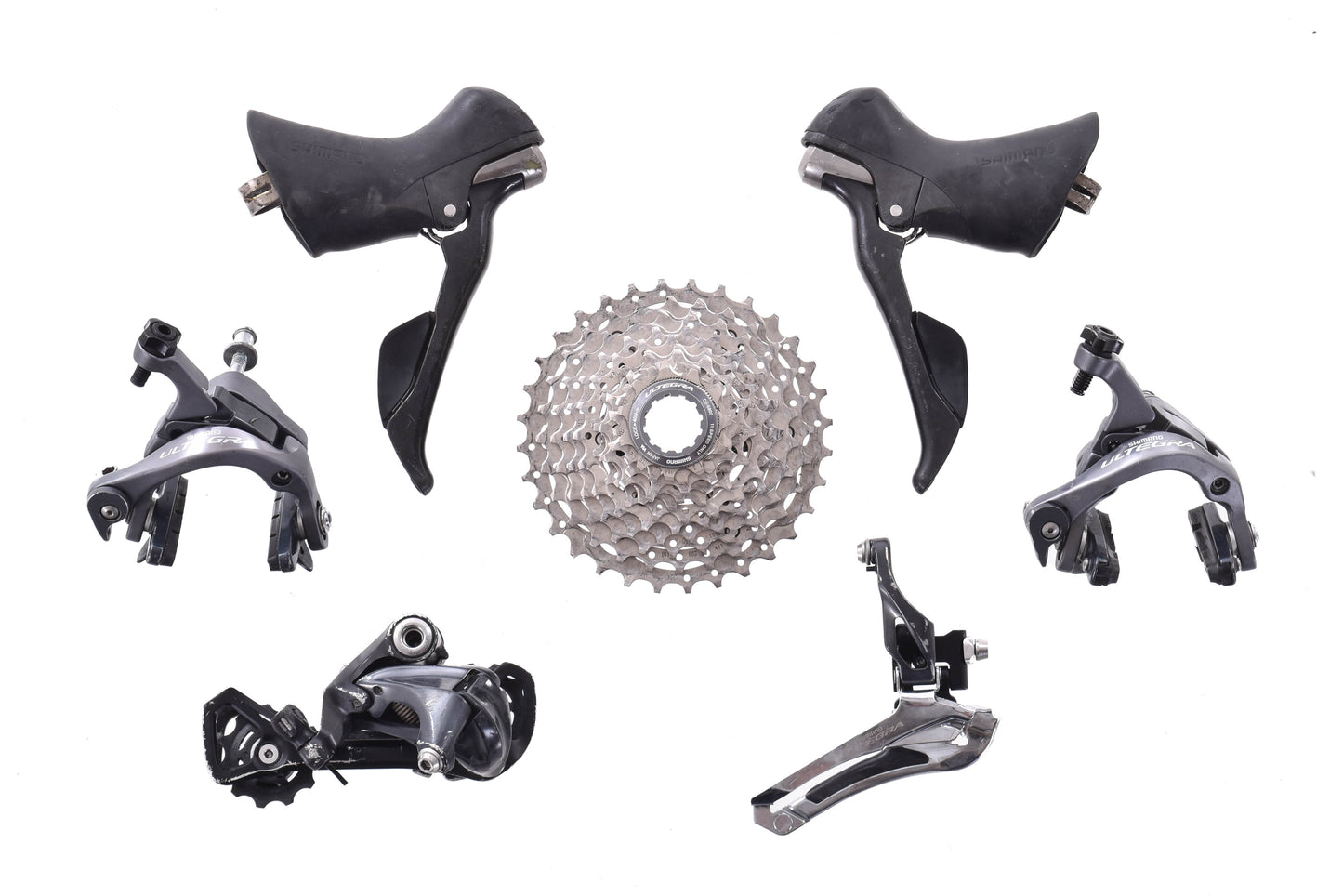 USED Shimano Ultegra 6800 2x11 speed Mechanical Road Groupset Medium Cage 11-32t ST, FD, RD, BR