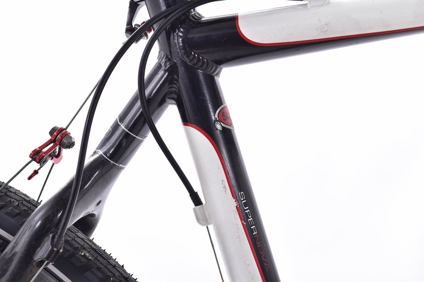 USED Jamis Supernova 54cm Aluminum/Carbon Cyclocross/Gravel Bike Shimano Ultegra 2x10 speed Black/White