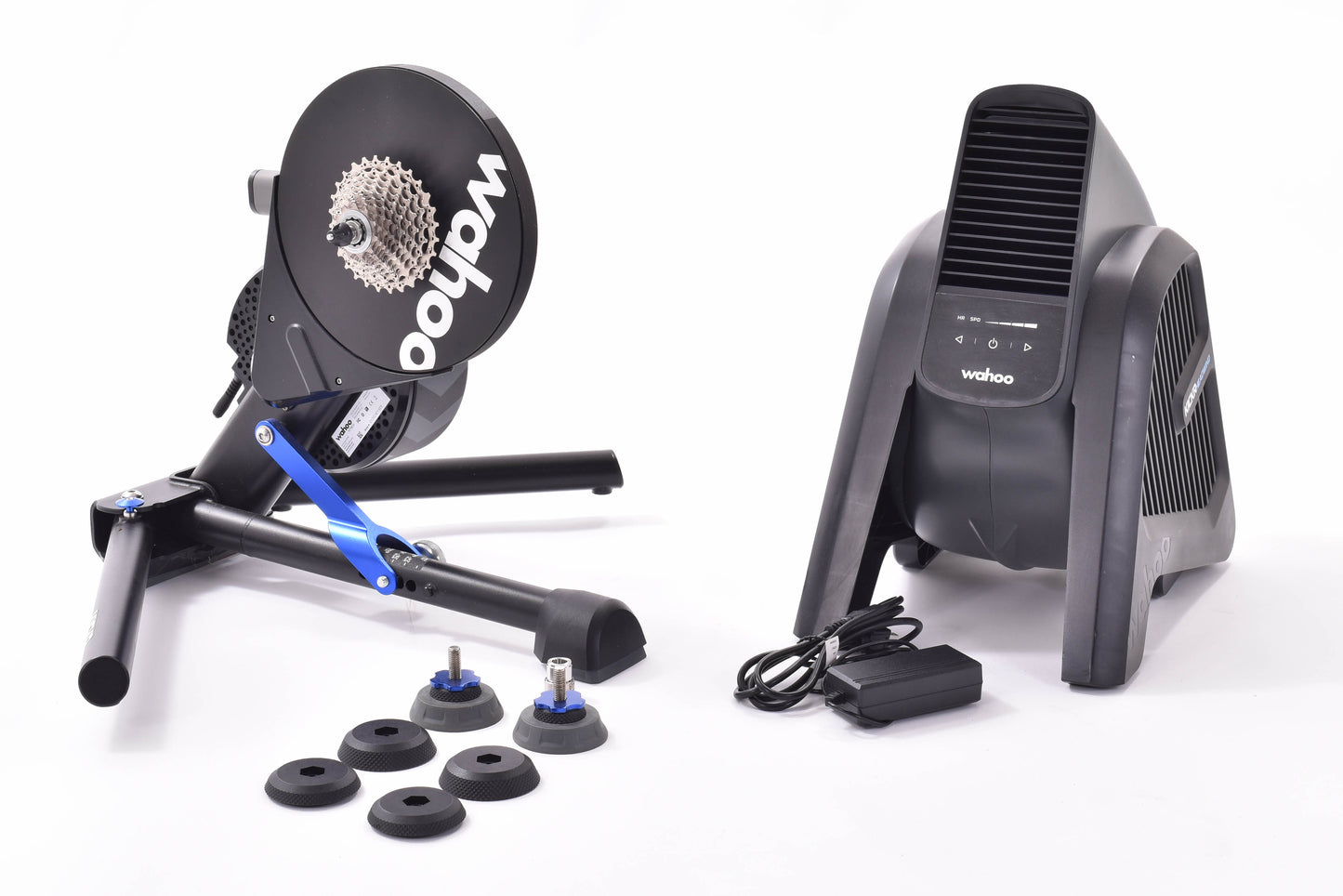 USED Wahoo Fitness KICKR v5 Power Trainer (used once) w/ Headwind Smart Fan