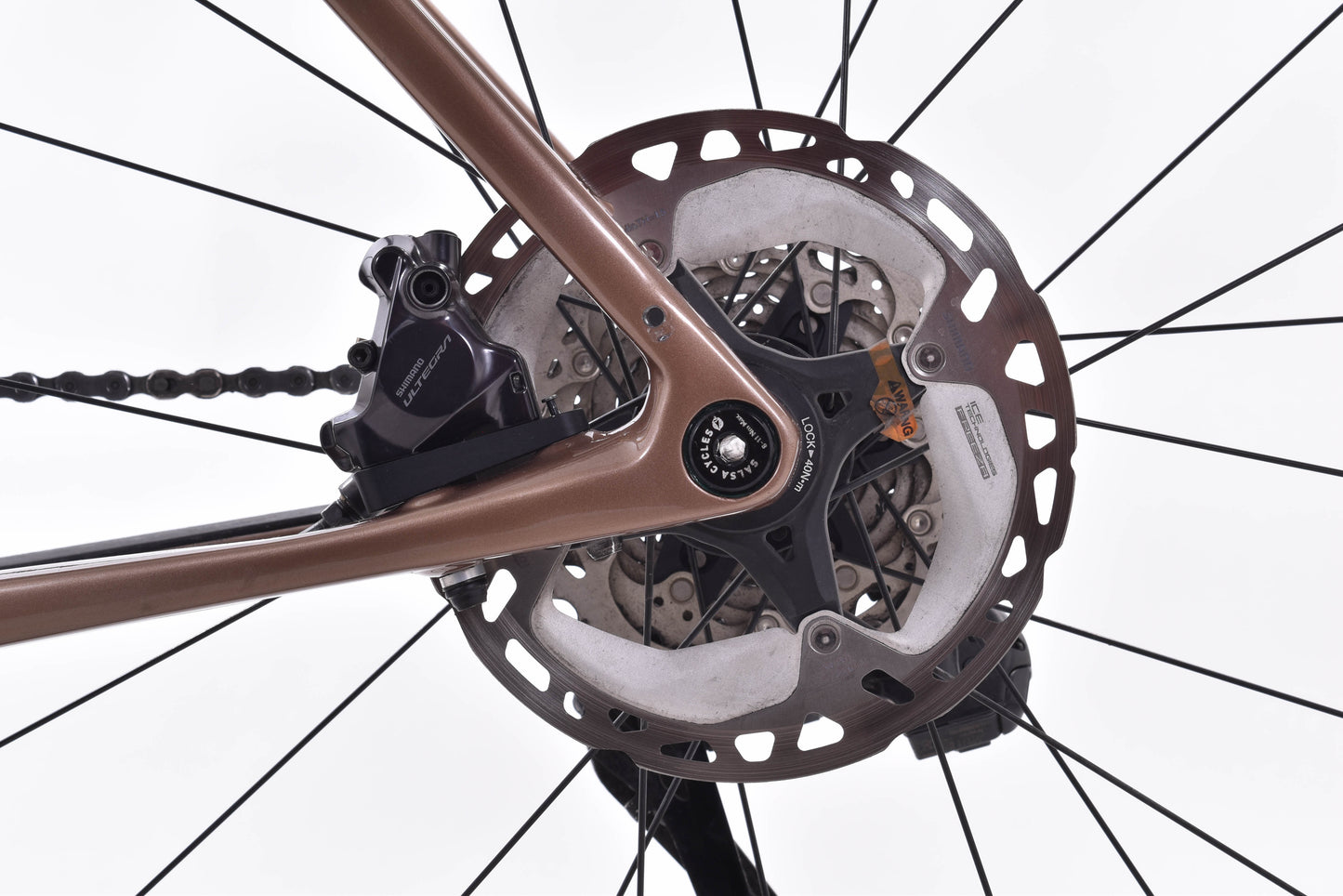 USED Salsa Warroad C Ultegra Di2 Road Bike - Carbon, Gold Fade, 54.5cm, Whisky, DT Swiss 350