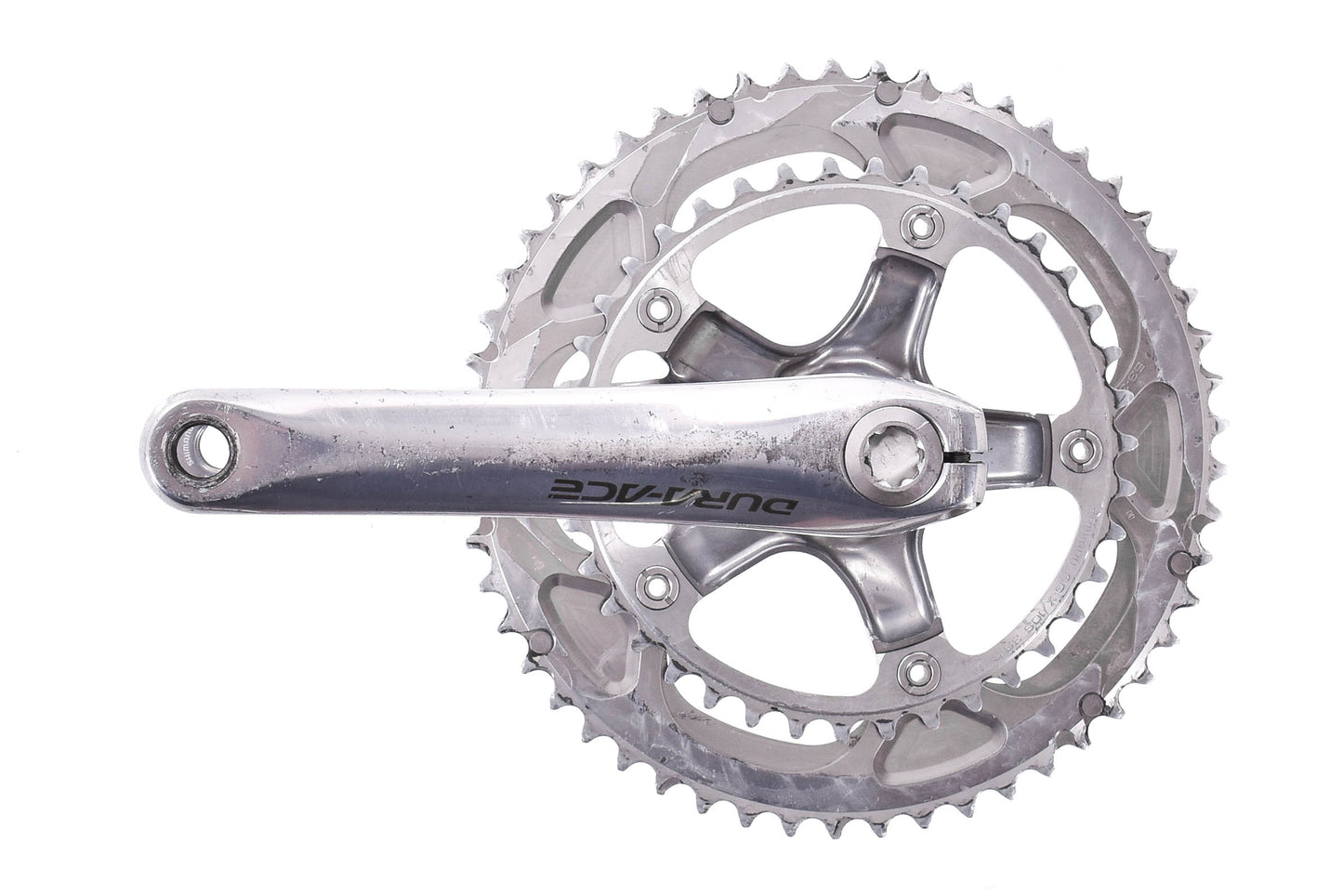 USED Shimano Dura-Ace FC-7800 2x10 speed Crankset 172.5mm 53/39T Silver Hollowtech II