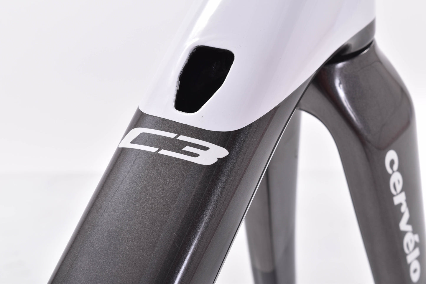 USED 2018 Cervelo C3 Disc 51cm Carbon Road Frame Black/White/Grey