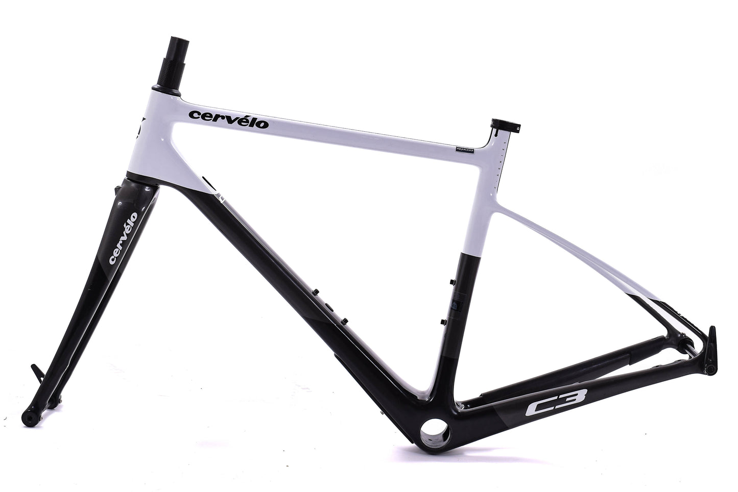 USED 2018 Cervelo C3 Disc 51cm Carbon Road Frame Black/White/Grey