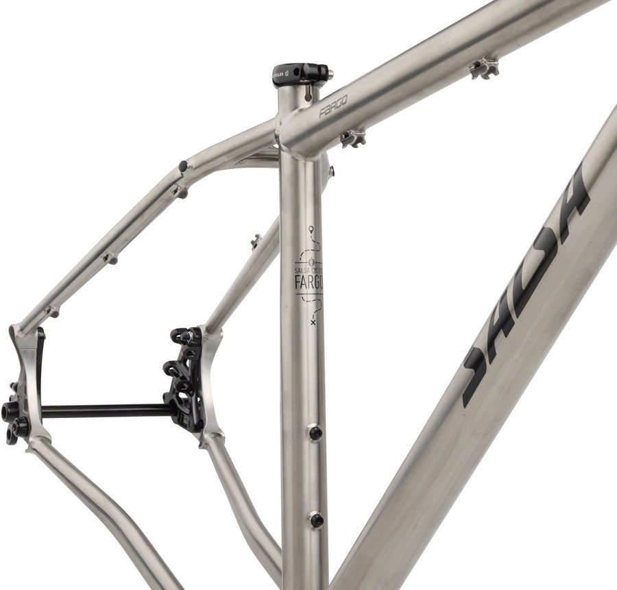 NEW Salsa Fargo Ti Bikepacking Gravel All-Road Frameset - 29", Titanium, Raw