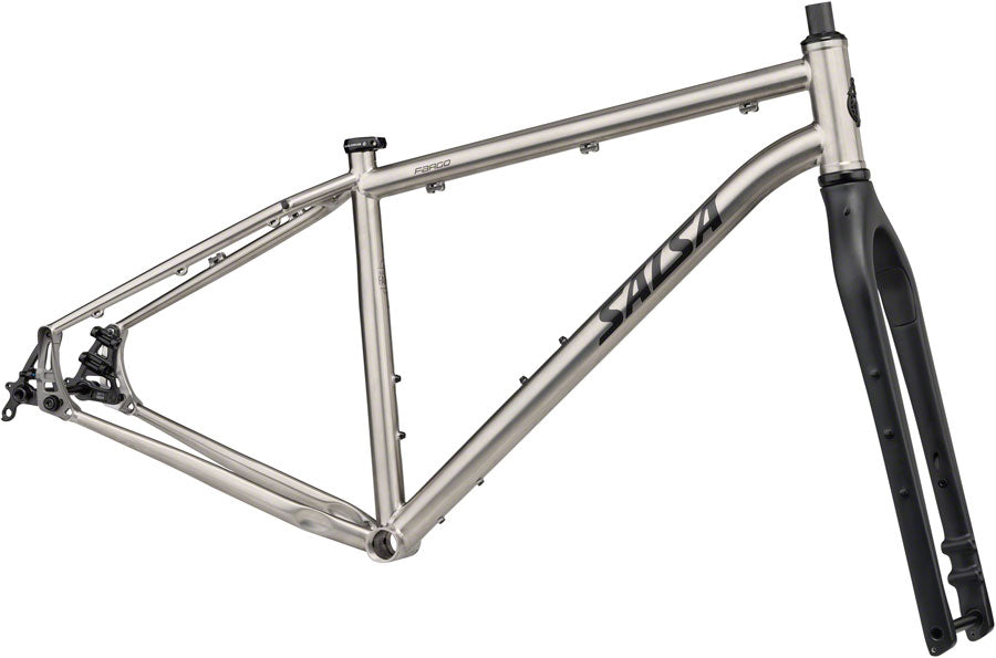 NEW* Salsa Fargo Ti Bikepacking Gravel All-Road Frameset - 29", Titanium, Raw, Medium, GRADE A - LIKE NEW